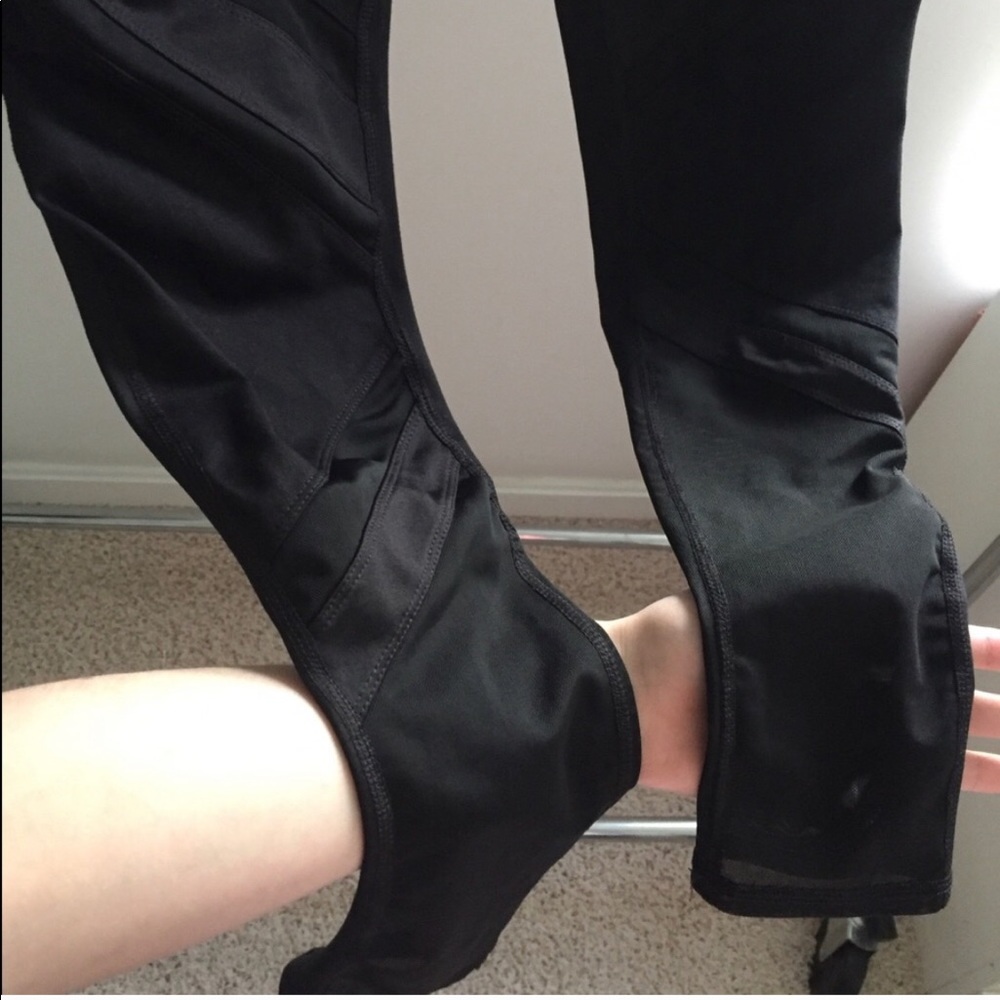 Black Mesh panel leggings MTA Sport